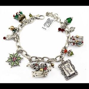 NWT Brighton Yuletide Charm Bracelet